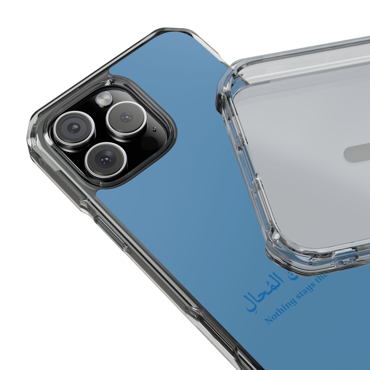 Babyblue  Clear Magnetic Impact Case — "Nothing stays the same forever"