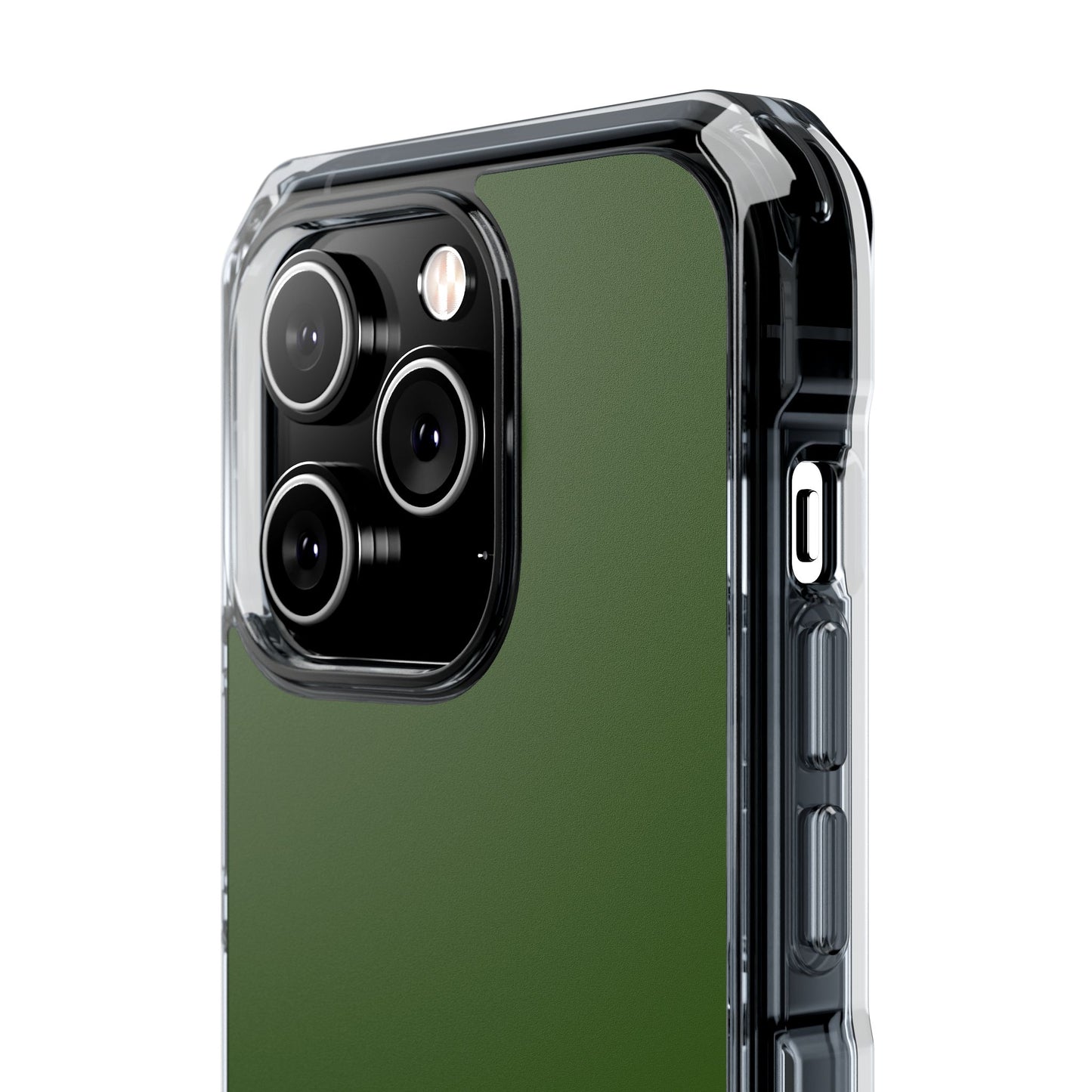 Green  Clear Magnetic Impact Case — "Nothing stays the same forever"