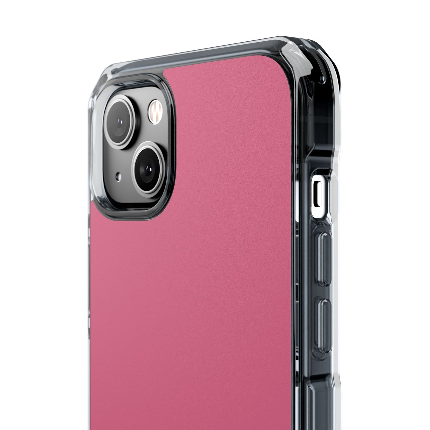Pink  Clear Magnetic Impact Case — "Nothing stays the same forever"