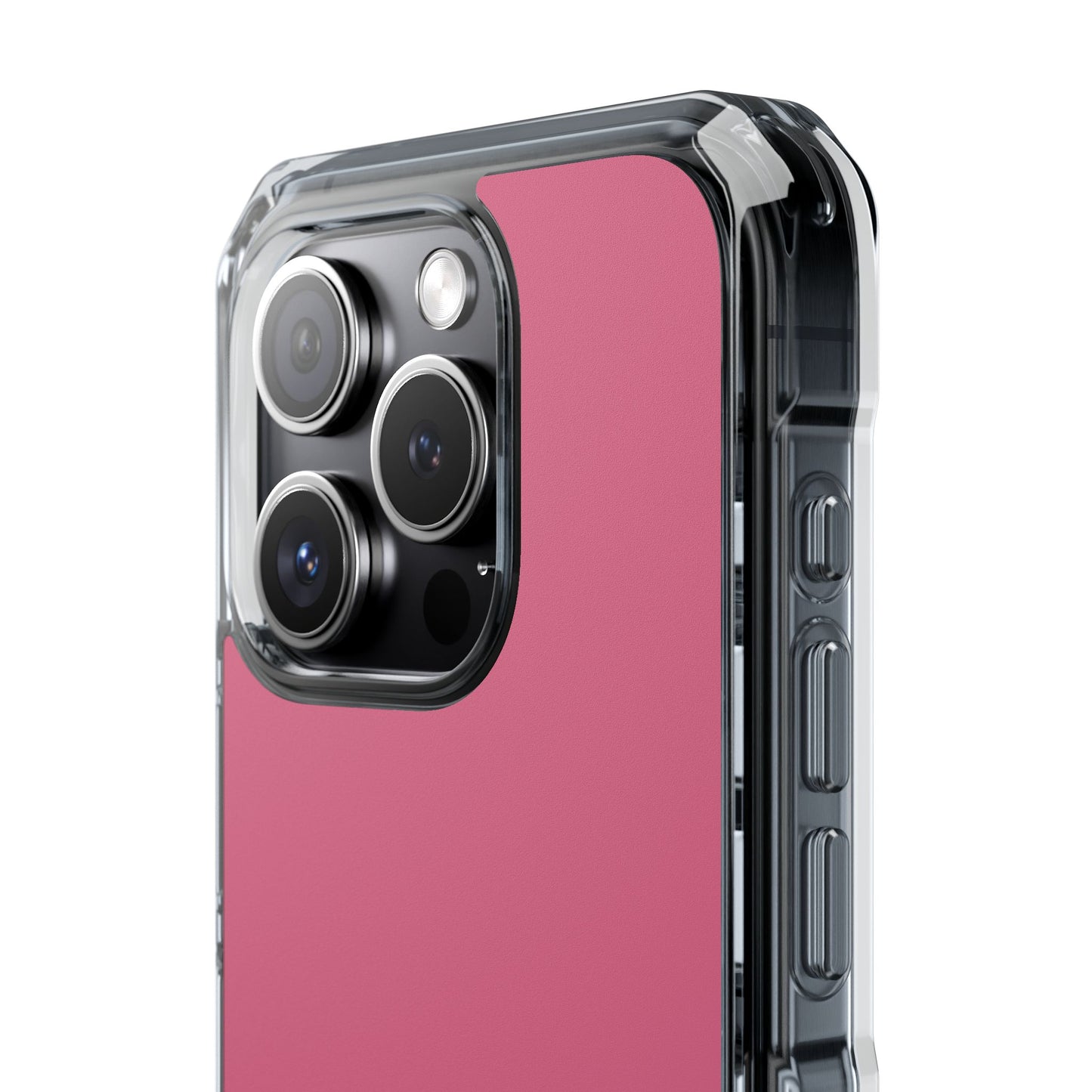 Pink  Clear Magnetic Impact Case — "Nothing stays the same forever"