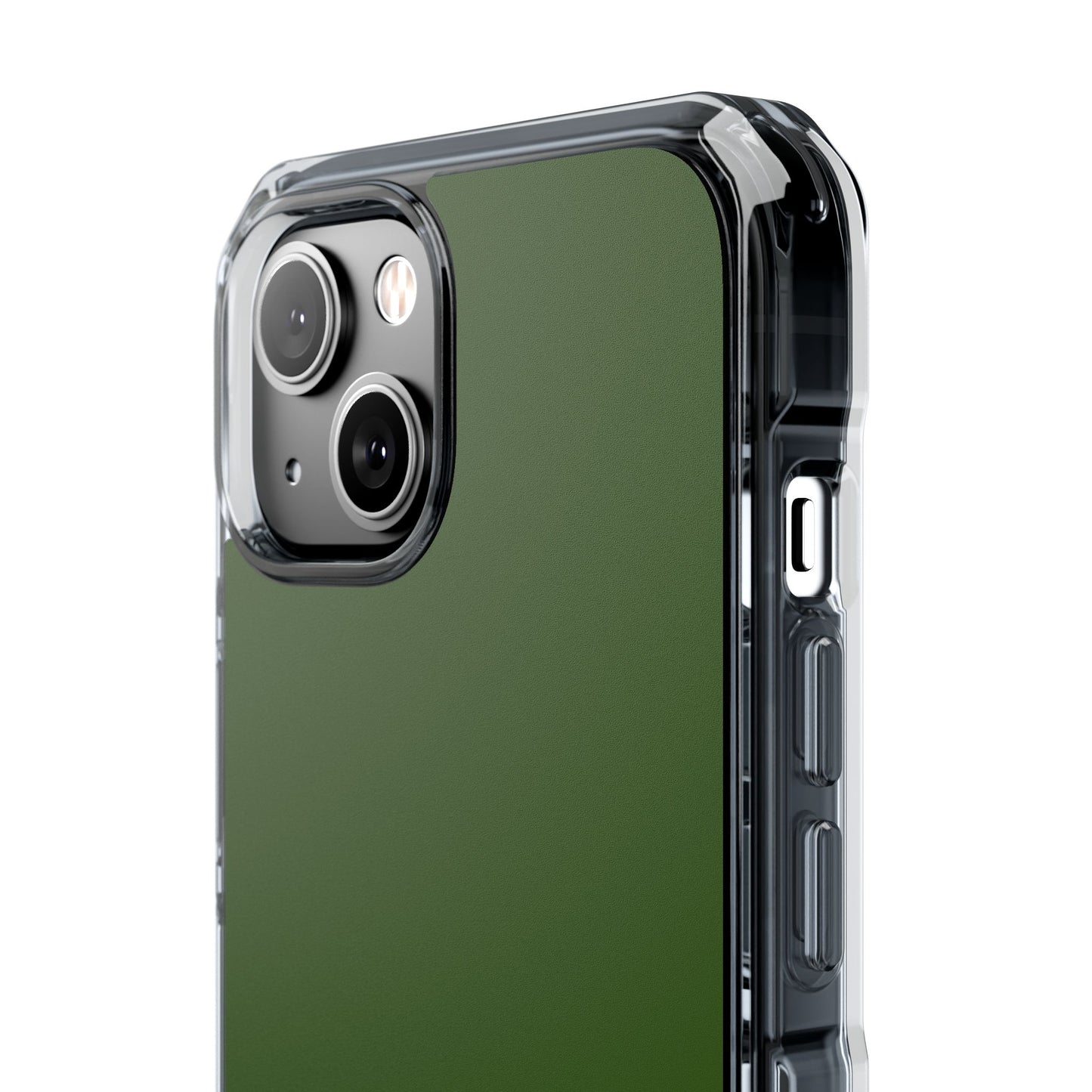 Green  Clear Magnetic Impact Case — "Nothing stays the same forever"