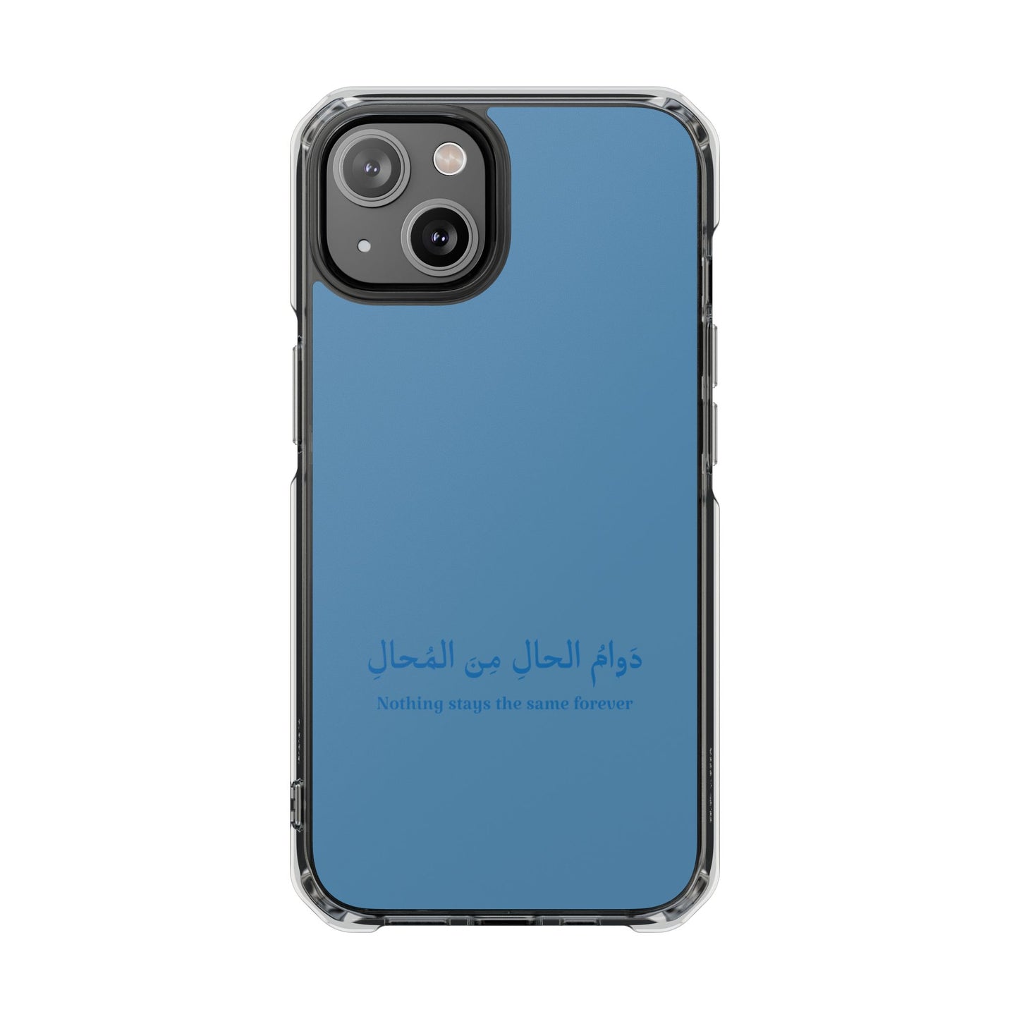 Babyblue  Clear Magnetic Impact Case — "Nothing stays the same forever"