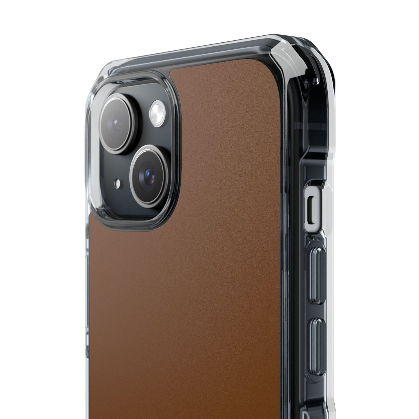 Brown Clear Magnetic Impact Case — "Knowledge without action is like a tree without fruit"