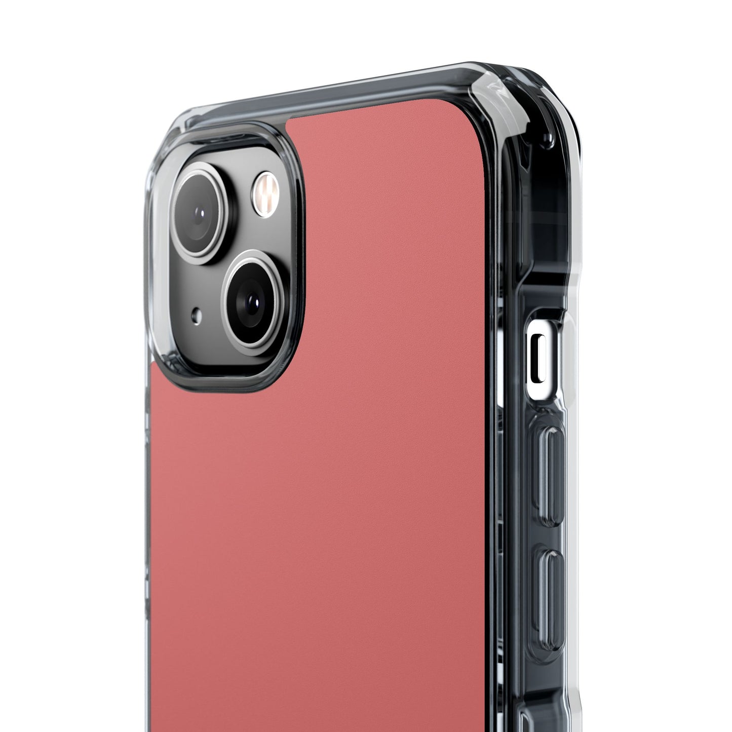 Salmon  Clear Magnetic Impact Case — "Nothing stays the same forever"