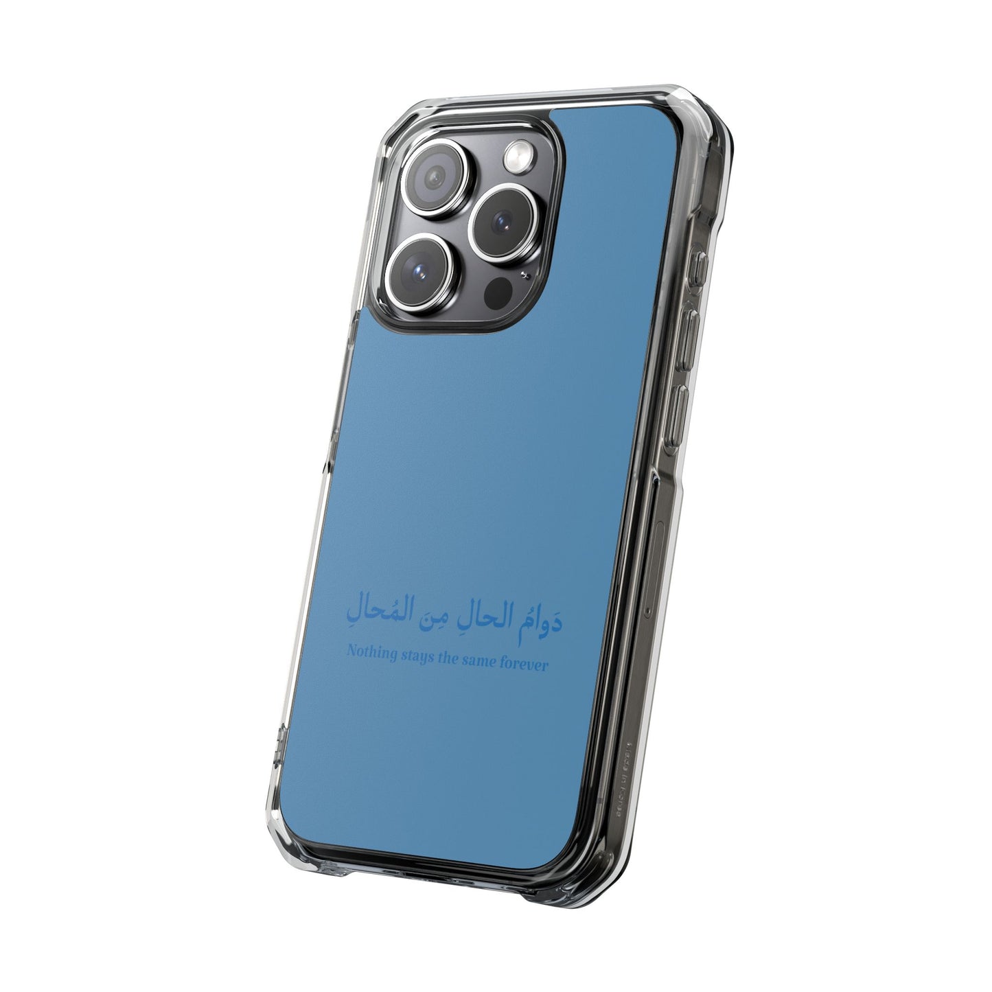 Babyblue  Clear Magnetic Impact Case — "Nothing stays the same forever"