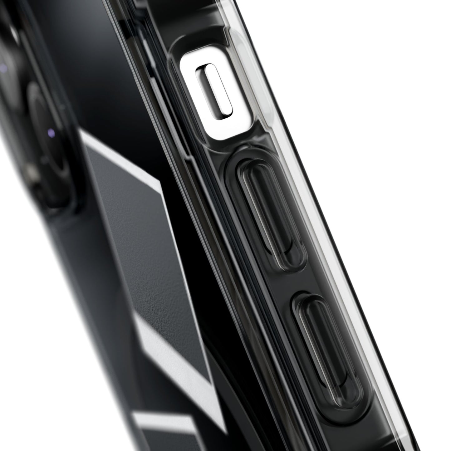 Clear Magnetic Phone Case — Retro Polaroid Photo Design