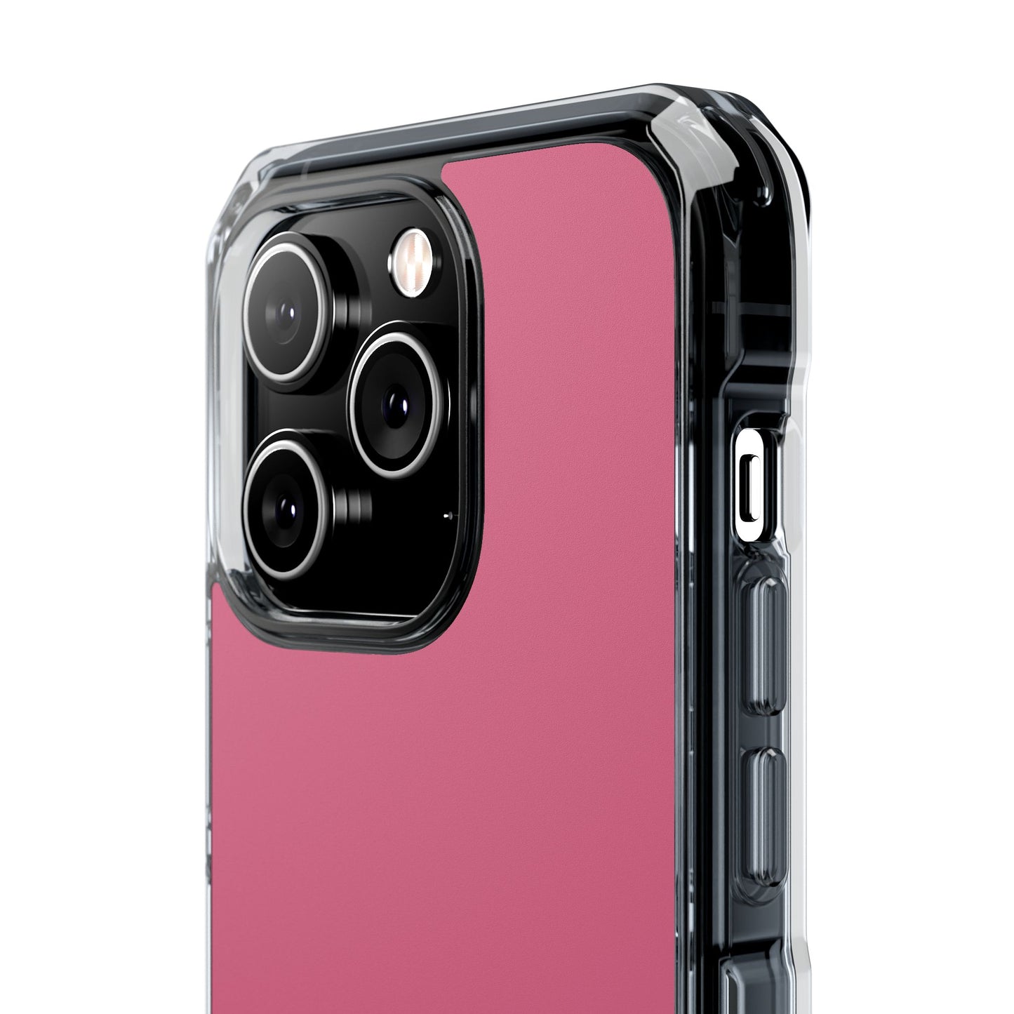 Pink  Clear Magnetic Impact Case — "Nothing stays the same forever"