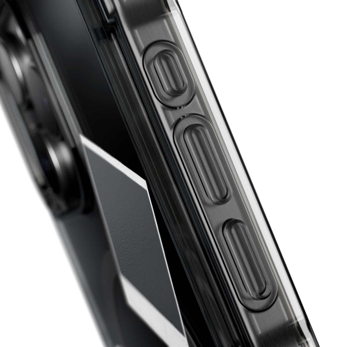 Clear Magnetic Phone Case — Retro Polaroid Photo Design