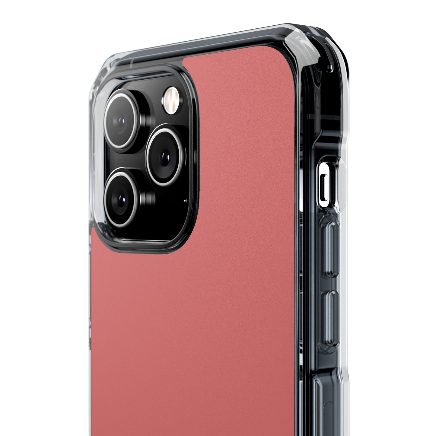 Salmon  Clear Magnetic Impact Case — "Nothing stays the same forever"