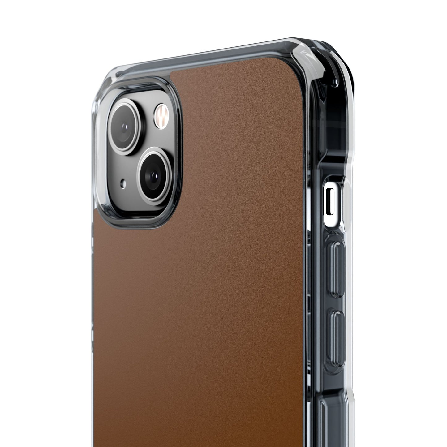 Brown  Clear Magnetic Impact Case — "Nothing stays the same forever"