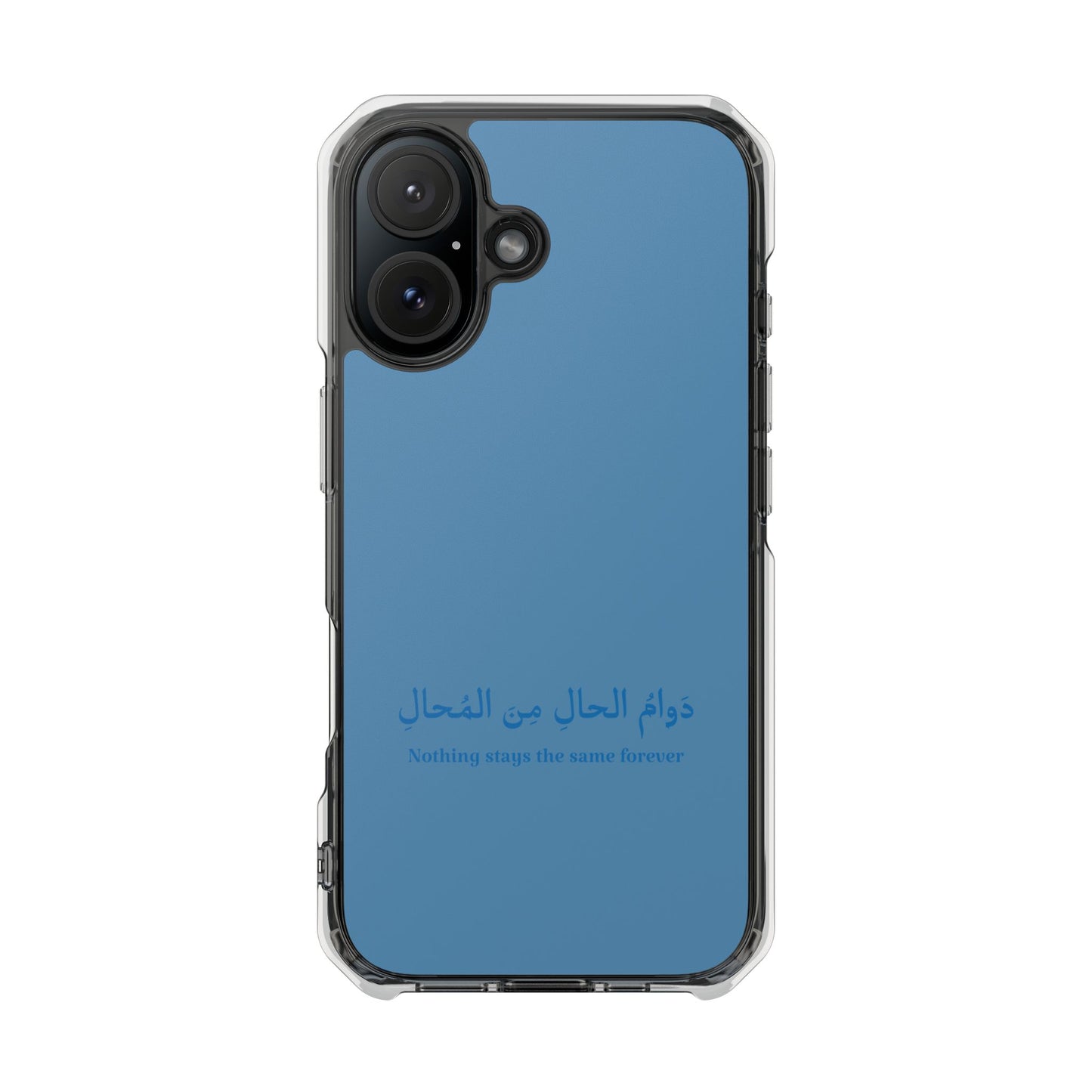 Babyblue  Clear Magnetic Impact Case — "Nothing stays the same forever"